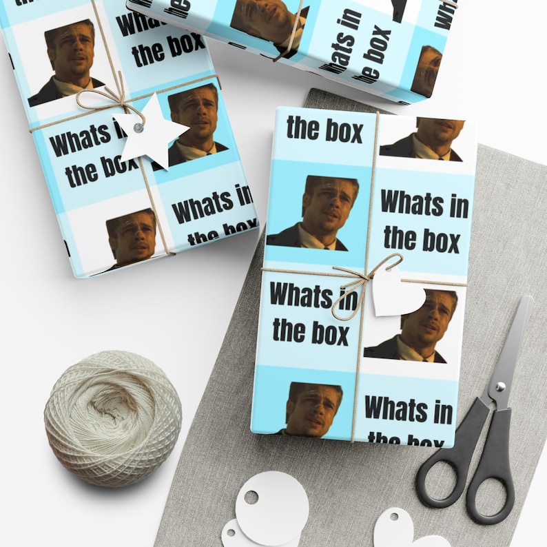 What Meme Box Whats in the Box Meme Wrapping Paper | 6ft 30x72inch - Etsy