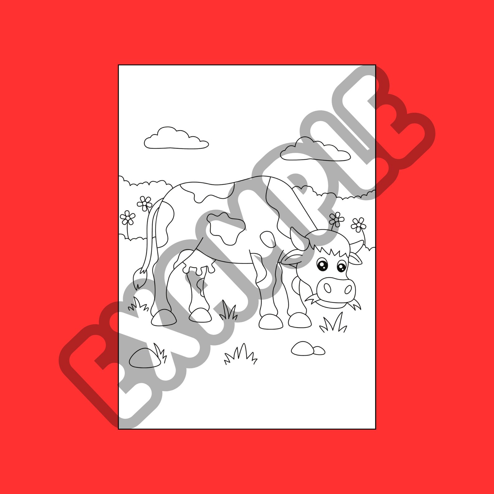 Cow Coloring Pages, Cute Coloring Pages, 15 Page Cow Coloring Printable ...