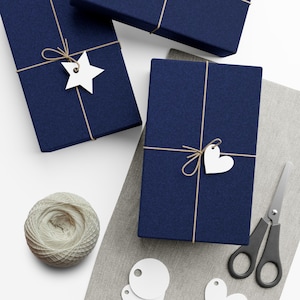 blue wrapping paper