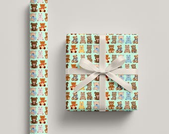 Teddy Bear Wrapping Paper