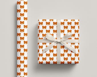Red Bow Wrapping Paper