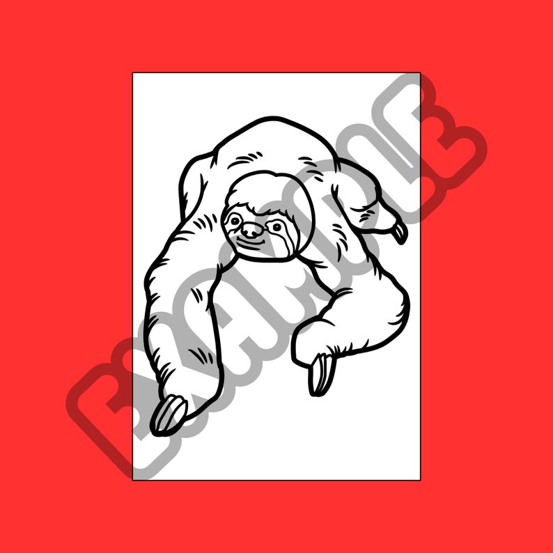 Sloth Coloring Pages, Kids Coloring Pages, Cute Coloring Pages, Adult
