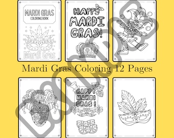 Mardi Gras Coloring Pages, Kids School Activity, Mardi Gras Coloring Activity for Kids,  Coloring Activity, Coloring Pages, Kids Coloring