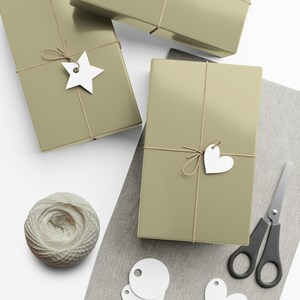 Sage Green Wrapping Paper, Sage Green Gift Wrap for Every Occasion, Elegance in Sage: Sage Green Wrapping Paper,  Solid Color Wrapping paper