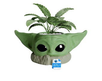 STL Star Wars Planter file, Stl File For 3D Printing, 3D Star Wars Models, 3D Stl Print Files, May the forth be with you, May the 4th