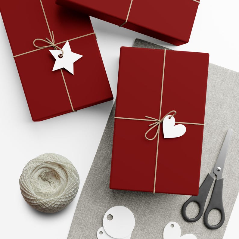 Red wrapping paper