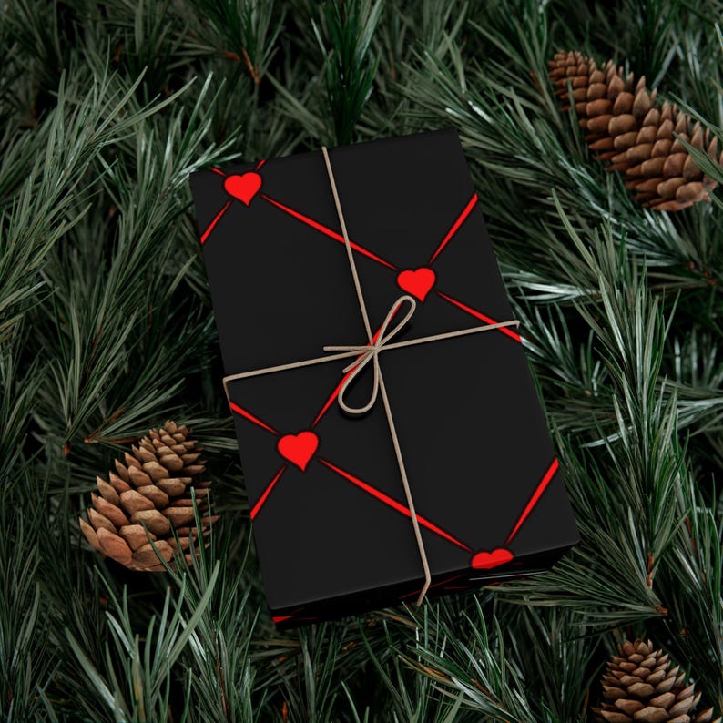 heart wrapping paper 6