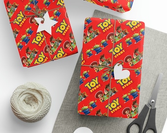 Buzz and Woody wrapping paper, Toy story Gift Wrap Paper, 1pc, Toy story wrapping paper