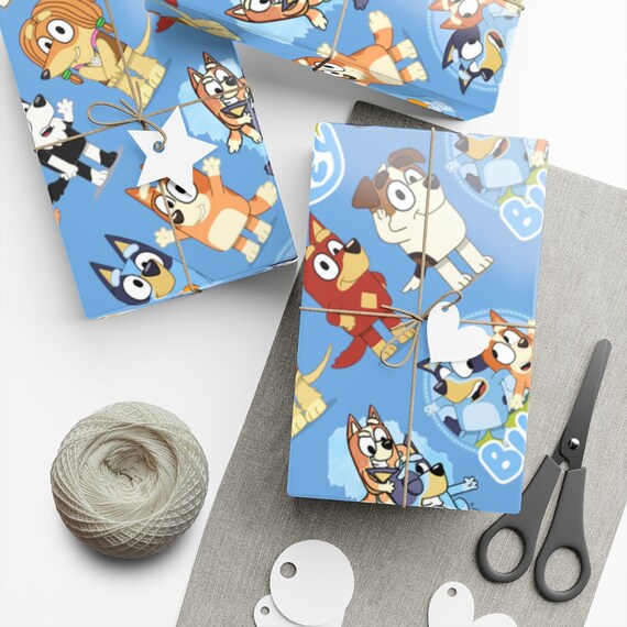 Bluey Wrapping Paper Bluey Gift Wrapping Paper Rolls Etsy