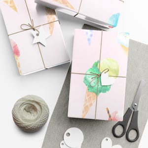 Ice cream wrapping paper