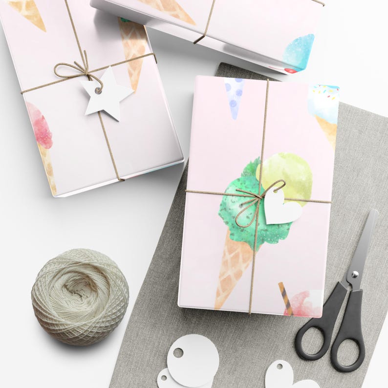 Ice cream wrapping paper