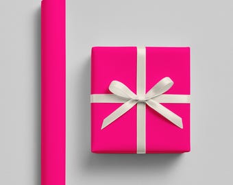 Papier cadeau rose vif
