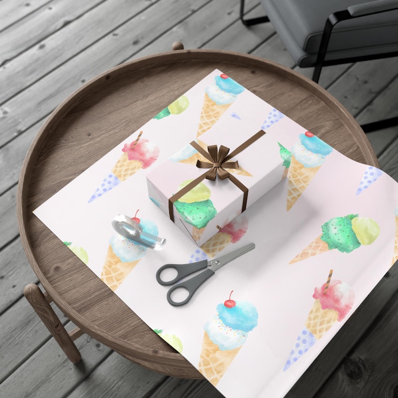 Ice cream wrapping paper 4