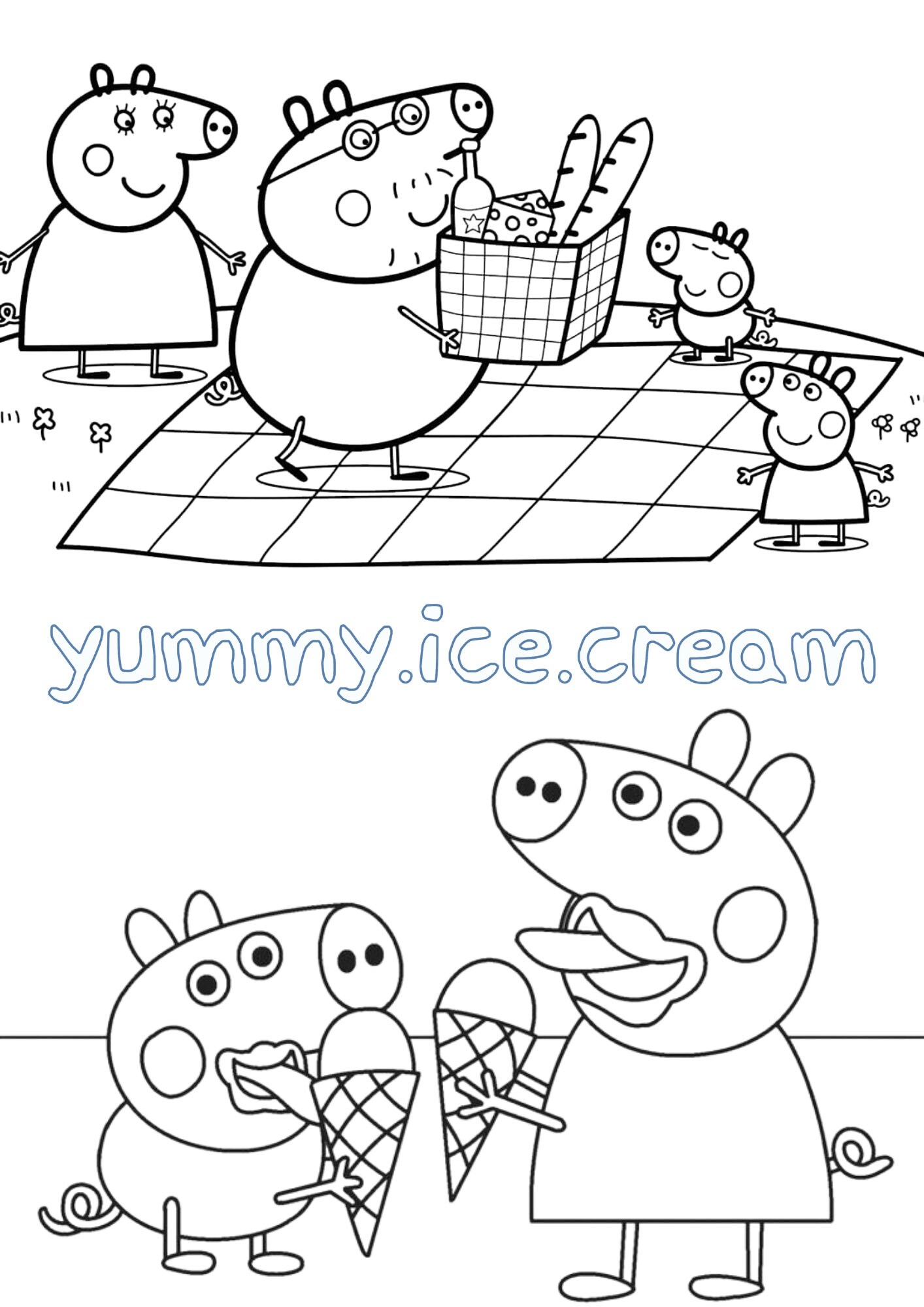 Peppa Pig Coloring Book, Pepper Pig Party Pack (Download Now) - Etsy
