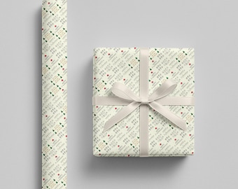ASL Wrapping Paper, American Sign Language, ASL Christmas Wrapping Paper