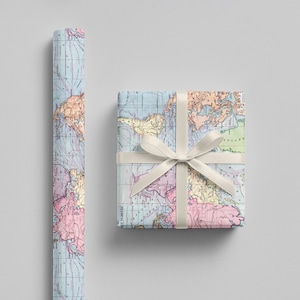 Worldmap Wrapping Paper