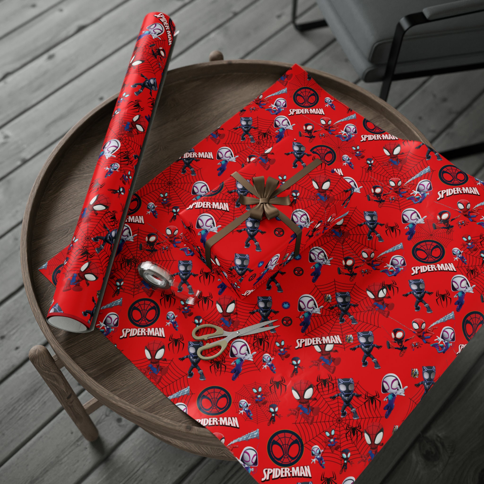 Spiderman Wrapping Paper, Spidey and His Amazing Friends Wrapping Paper,  Spidey Gift Wrap Paper, 1pc -  Israel