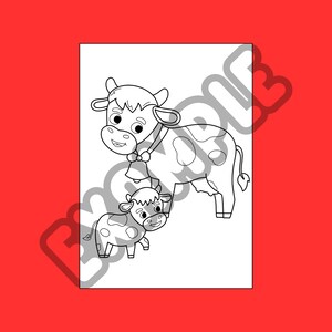 Cow Coloring Pages, Cute Coloring Pages, 15 Page Cow Coloring Printable ...