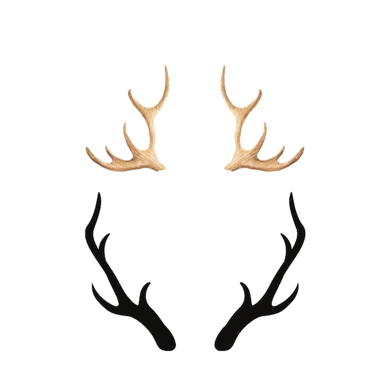 Black sale reindeer antlers