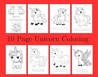 Unicorn coloring pages, Unicorn activity sheet for kids, Unicorn coloring book, Unicorn activity pages for kids, Printable Unicorn coloring