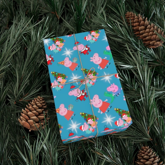 Peppa Pig Wrapping Paper, Gift Wrap Paper 1pc, Peppa Pig Christmas Wrapping  Paper 