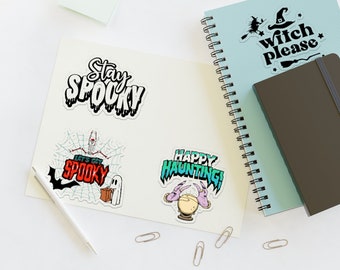 Halloween Sticker Sheets, Halloween sticker bundle