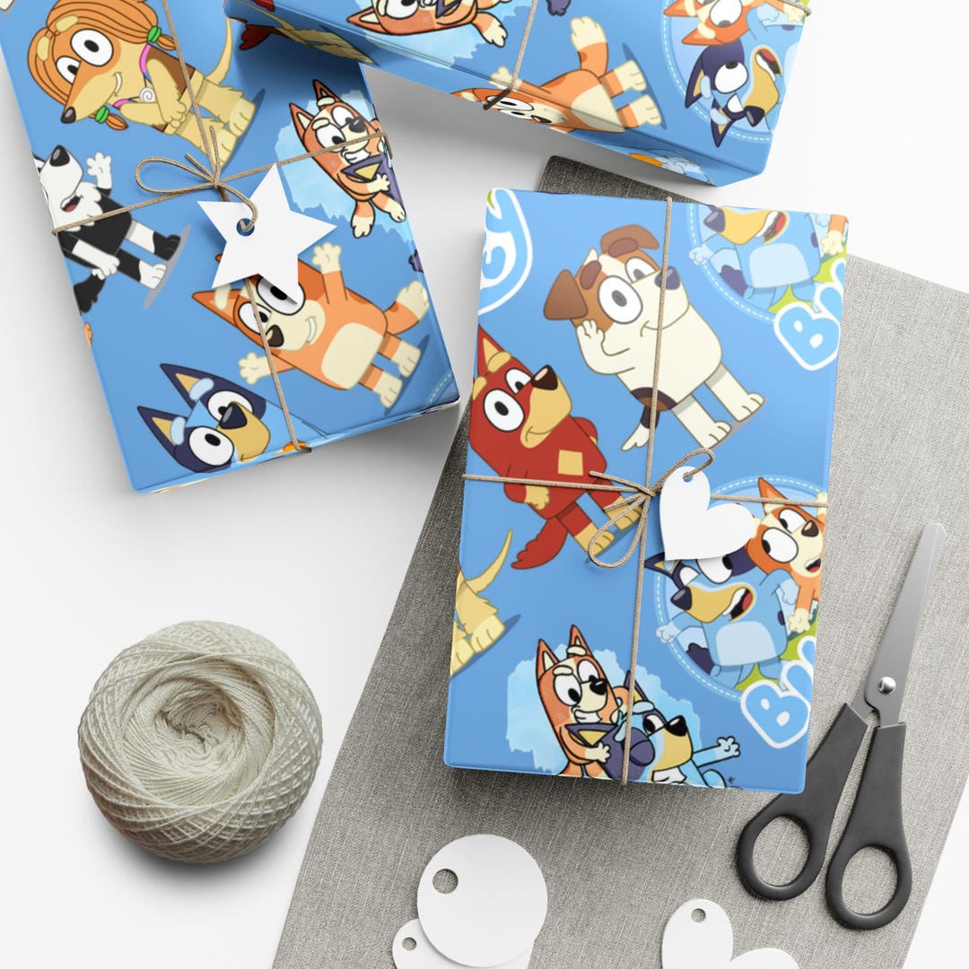 Bluey Wrapping Paper, Bluey Gift Wrapping Paper Rolls Etsy