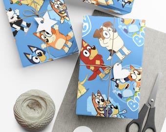 Bluey Wrapping Paper, Bluey Gift Wrapping Paper Rolls