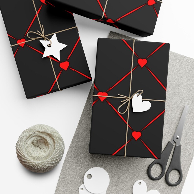 heart wrapping paper