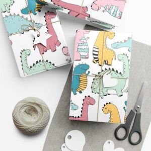 Dinosaur Wrapping Paper, kids dinosaur wrapping paper