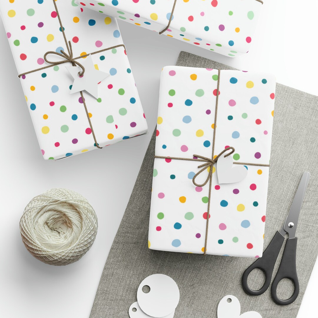 Polka Dot Wrapping Paper Roll, Polka Dot Gift Wrap for Any Occasion ...