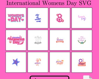 International Women's Day SVG Bundle: Feminist Designs (Digital Download)