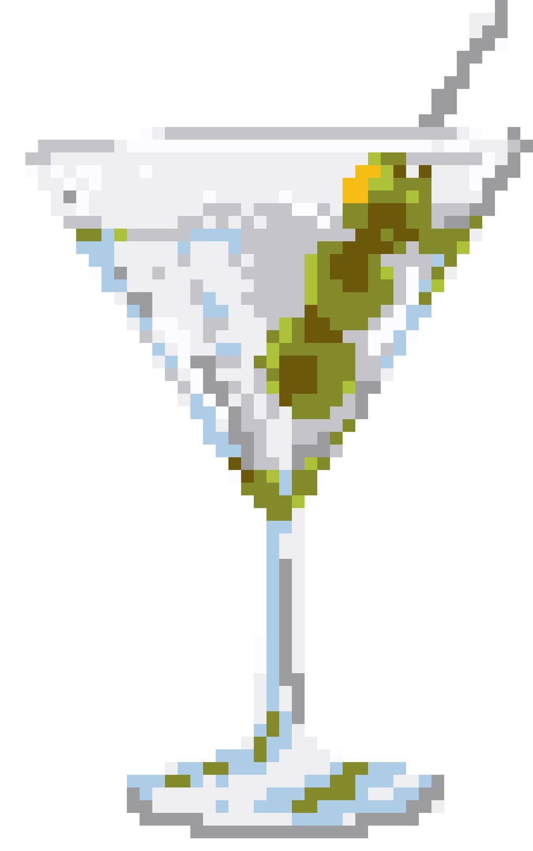 Martini Cross Stitch Pattern PDF – “tini Time” – Fun Cocktail ...