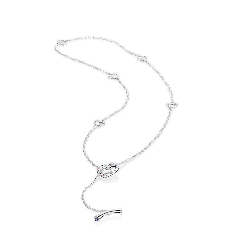 Pandora bright on sale hearts necklace
