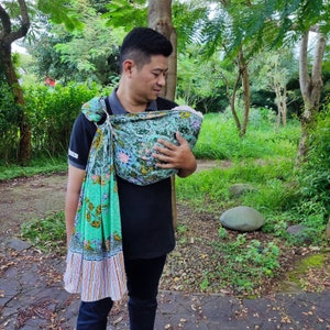 Portabebés tradicional indonesio para Modern Love / Portabebés ajustable con aro / Batik Bali