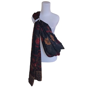 Traditional Indonesian Baby Carrier for Modern Love / Adjustable Baby Carrier Ring Sling / Batik Bali / Red Black