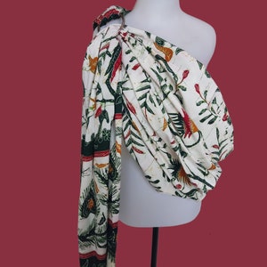 Portabebés / Portabebés con anillas / Portabebés / Tejido indonesio - Batik Bali / Parte 3. Disponible en 2 tipos de portabebés con anillas
