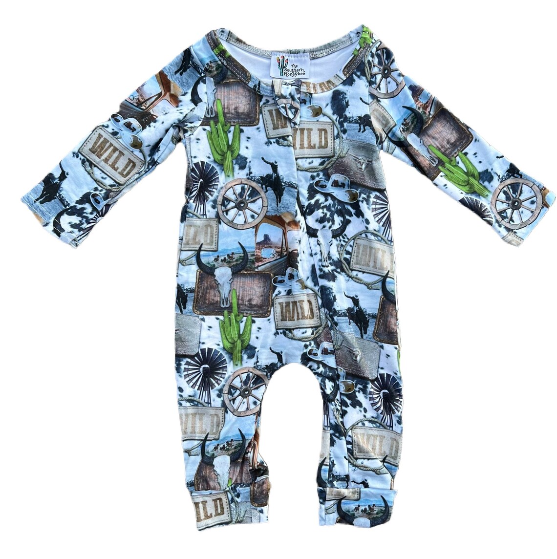 Wild Sleeper Western Boys Pajamas Boys Bodysuit Boys Etsy
