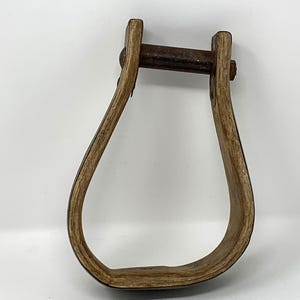 Vintage Wooden Offset Horse Stirrup