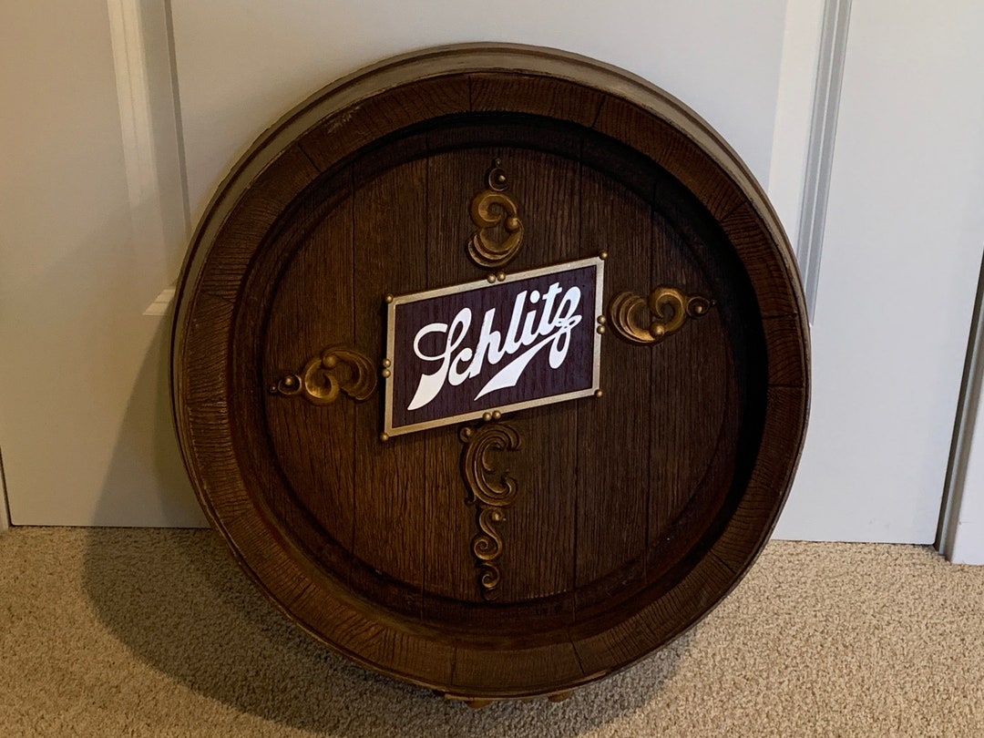 Vintage Schlitz Beer Barrel Wall Decor Etsy