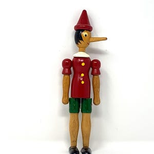 Vintage Italian Wooden Pinocchio Doll