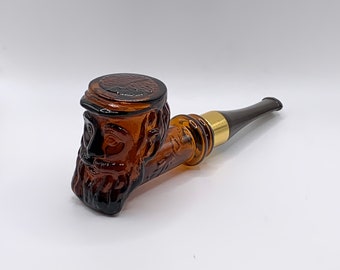 Empty Details about   Vintage Avon Spicy Aftershave Decanter Smoking Pipe 