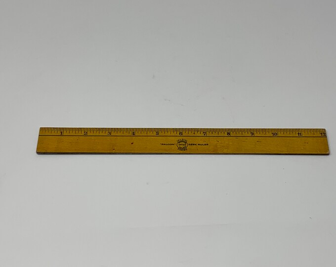 Vintage Wooden Falcon Desk Ruler, American Office Ruler, Falconer - Etsy