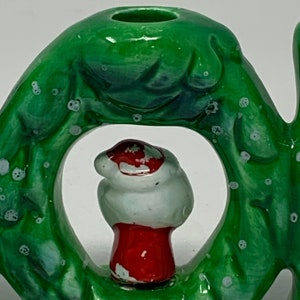 Vintage Holt Howard NOEL Christmas Candle Holder, Holt Howard image 4