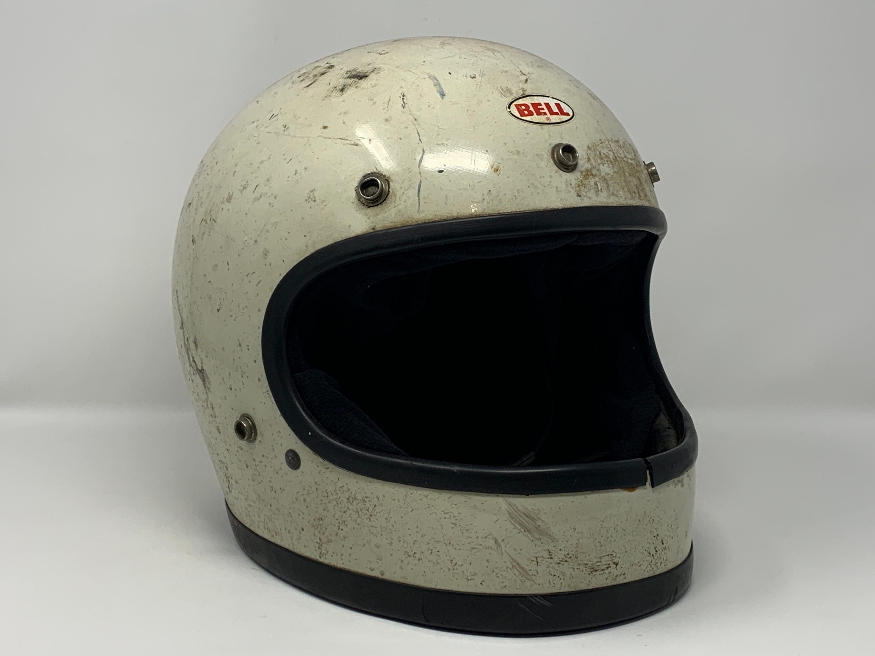 BELL STAR 120 ホワイトヘルメット Vintage Bell Star 120 WHITE Motorcycle Helmet | Size 7 5/8