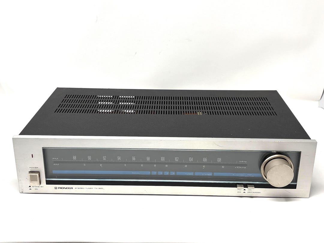 Vintage Pioneer TX-520 AM/FM Stereo Tuner Japan Works Mono Stereo