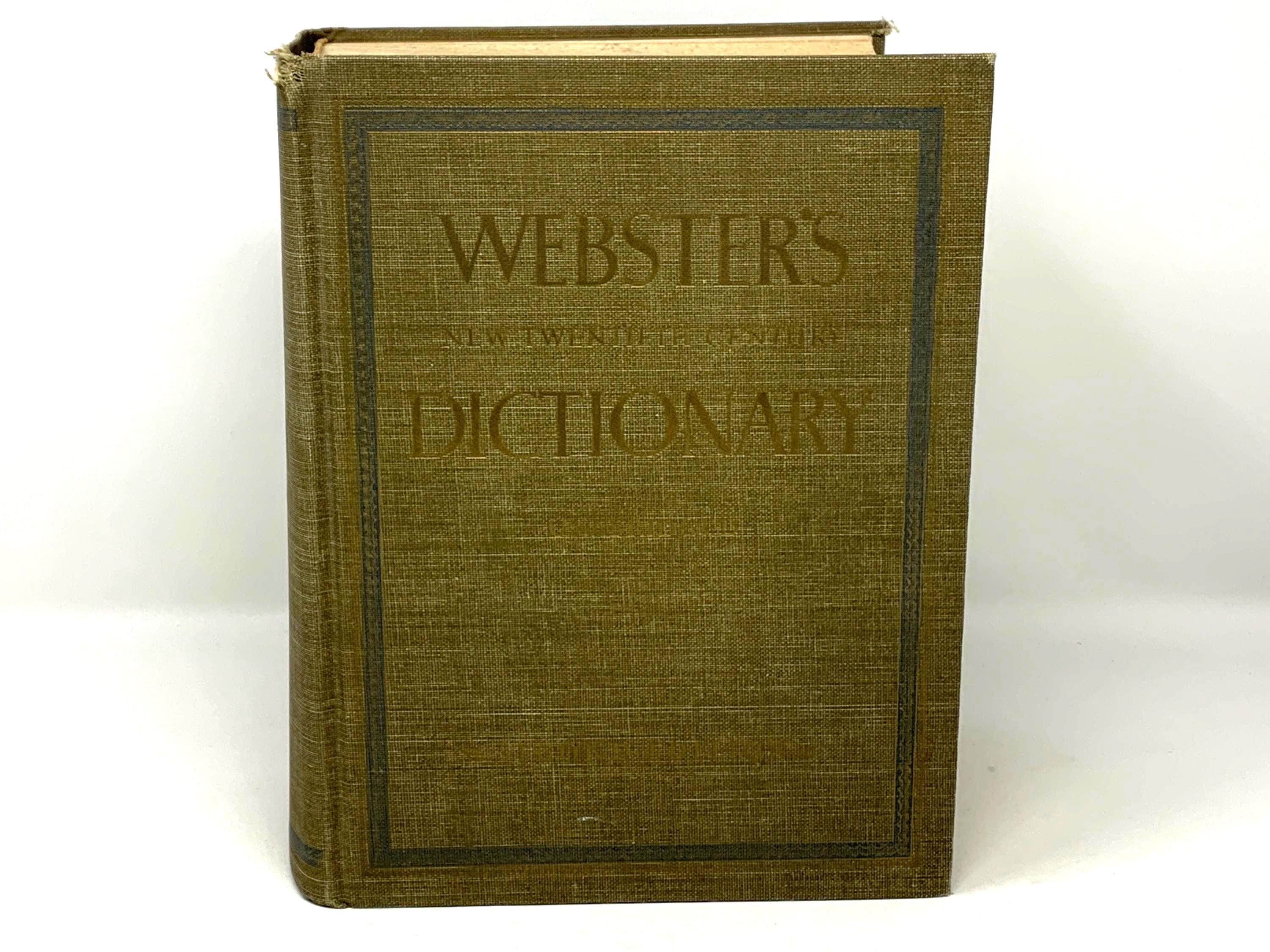 Vintage Webster Dictionary - Etsy