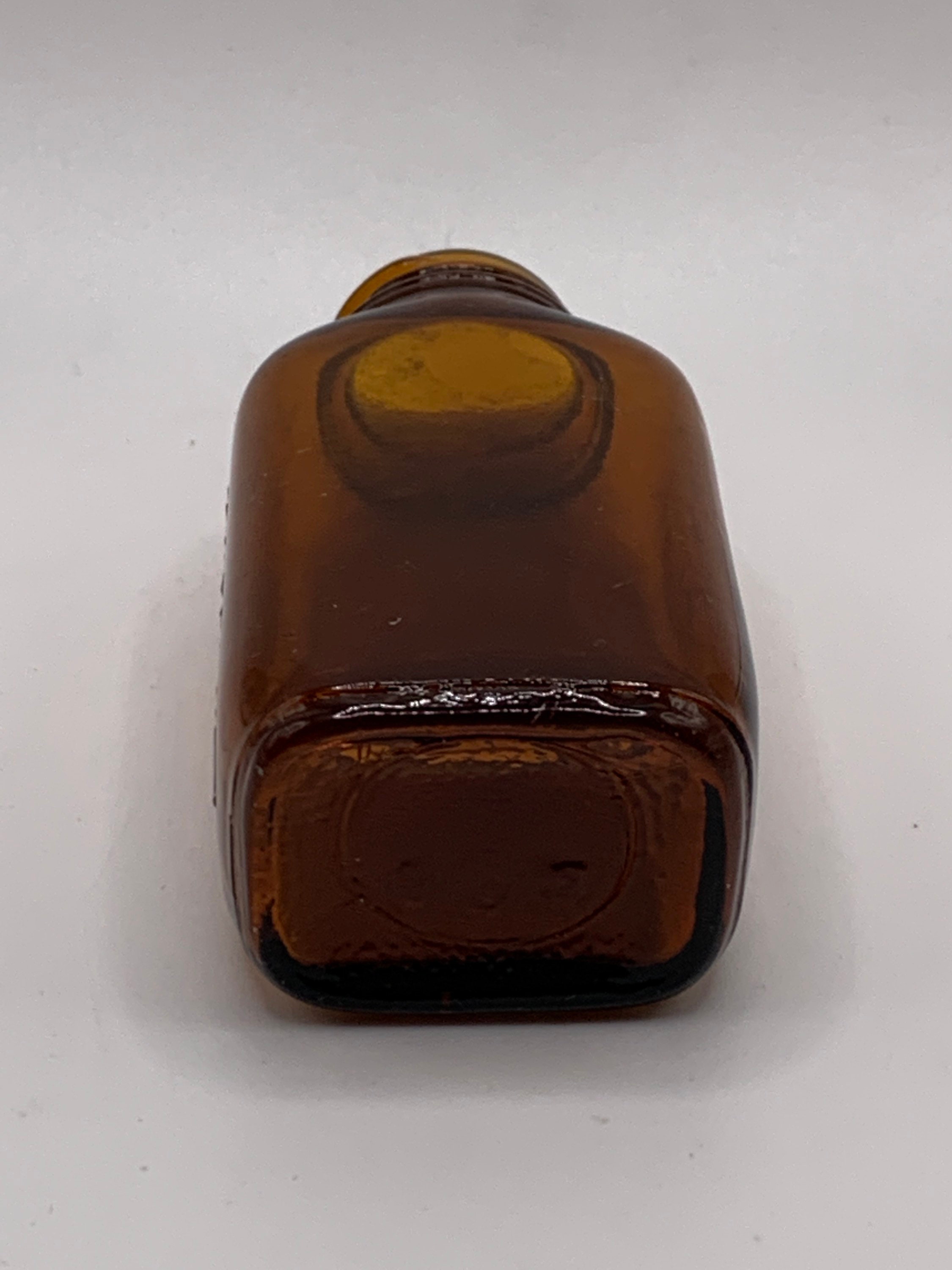 Vintage Whitehall Embossed Amber Glass Anacin Medicine Bottle Etsy
