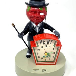 Vintage Heinz Mr Aristocrat Tomato Man Talking Alarm Clock - Etsy