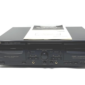 Vintage JVC TD-W318 Auto Reverse Double Cassette Deck With Manual